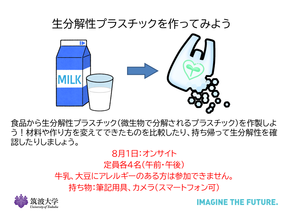 生分解性プラスチックを作ってみよう