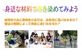 身近な材料で布を染めてみよう