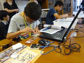 筑波大学　夏休み自由研究お助け隊2019　実習風景