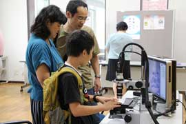 筑波大学　夏休み自由研究お助け隊2019　実習風景